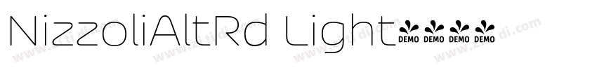 NizzoliAltRd Light字体转换